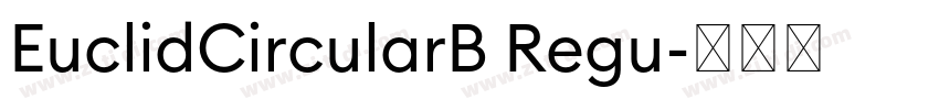 EuclidCircularB Regu字体转换